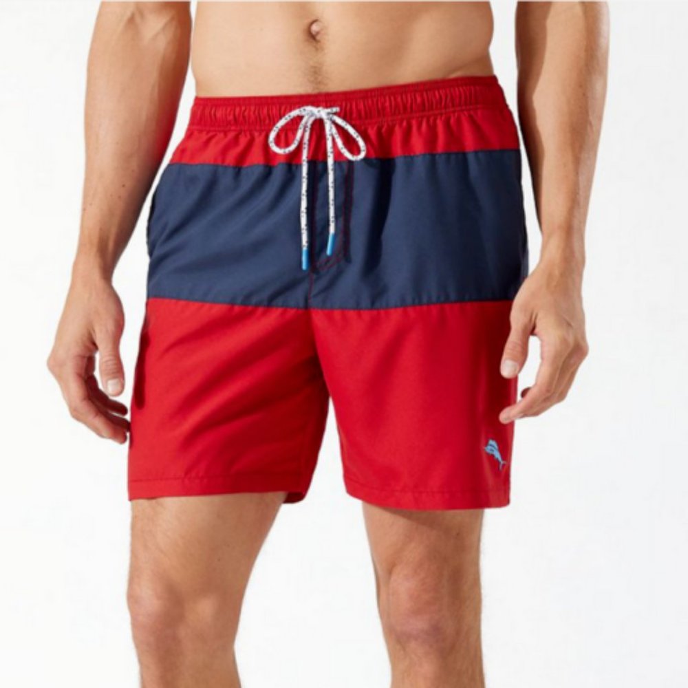 Tommy Bahama Naples Regatta Swim Shorts in Chili Pepper ST924617 M